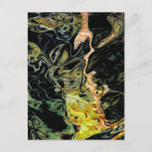 Carte Postale "Trees in a Field, Autumn" Abstract