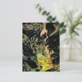 Carte Postale "Trees in a Field, Autumn" Abstract (Debout devant)