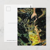 Carte Postale "Trees in a Field, Autumn" Abstract (Devant / Derrière)