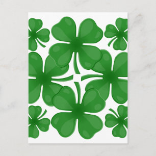 Carte Postale trèfle à 4 feuilles