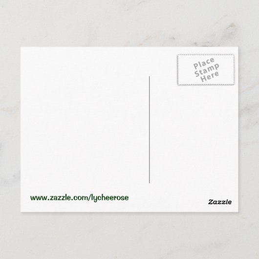 carte postale trèfle bénédiction celtique (Dos)