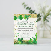 Carte Postale Trèfle de Saint-Patrick jour de la Saint-Patrick a (Debout devant)