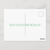 Carte Postale Trèfle fantaisiste arc-en-ciel de la Saint-Patrick (Dos)