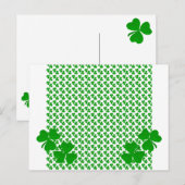 Carte Postale Trèfle irlandais (Devant / Derrière)