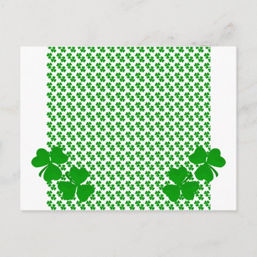 Carte Postale Trèfle irlandais (Devant)