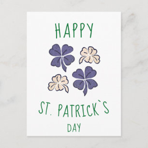 Carte Postale Trèfle Shamrock Joyeuse St. Patrick