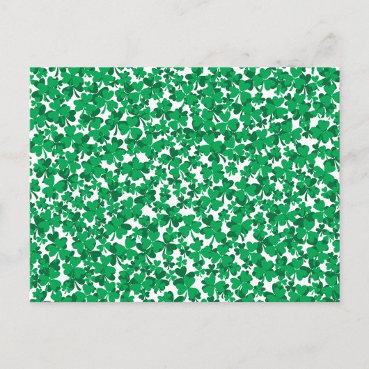 Carte Postale trèfles, Irlande, Irlandais, fier d'être Irlandais (Devant)