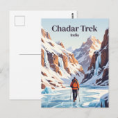 Carte Postale Trek Chadar Inde (Devant / Derrière)