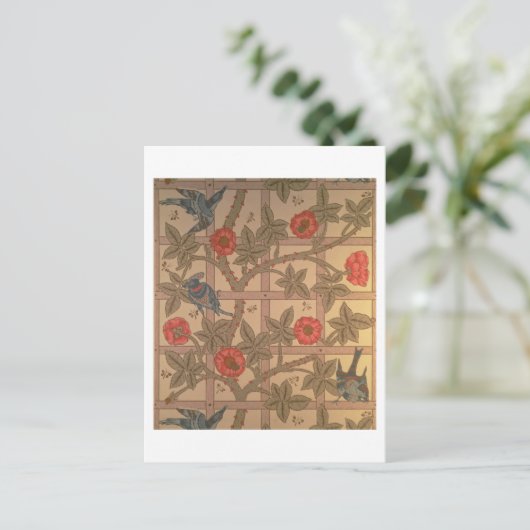 Carte Postale 'Trellis' wallpaper design, 1864 (Debout devant)