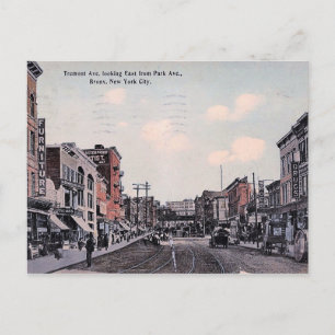 Carte Postale Tremont Ave., Bronx, New York, Vintage