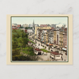 Carte Postale Tremont Street Boston photo de couleur restaurée