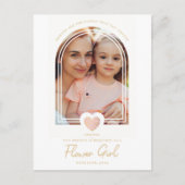 Carte Postale Trend Fancy Flower Pink Heart Photo Proposition (Devant)