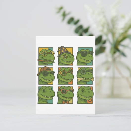 Carte Postale Trendosaurus Rex (Debout devant)