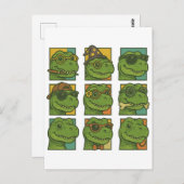 Carte Postale Trendosaurus Rex (Devant / Derrière)