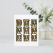 Carte Postale Trendsetters Boston Terrier (Debout devant)
