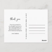 Carte Postale Trendy 3 Photo Collage Merci de graduation (Dos)