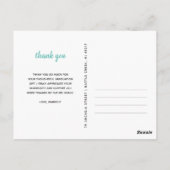 Carte Postale Trendy 3 Photo Collage Merci de graduation (Dos)