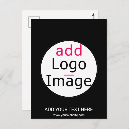 Carte Postale Trendy professionnel chic extravagant noir coutume (Devant / Derrière)