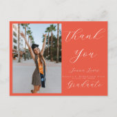 Carte Postale Trendy Script photo superposition Merci Grad (Devant)