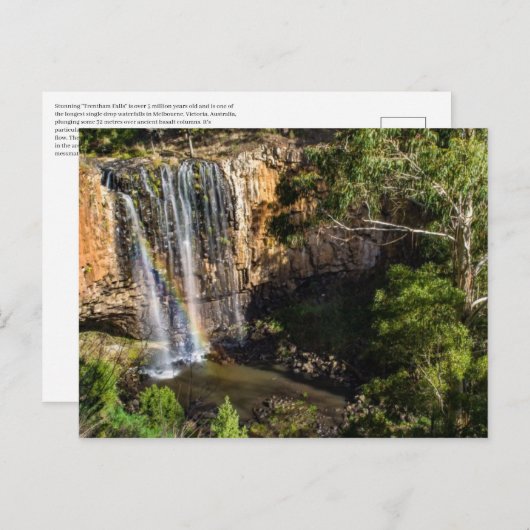 Carte Postale Trentham Falls Melbourne Victoria Australie (Devant / Derrière)