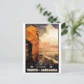 Carte Postale Trento - Téléphérique de Sardagna (Debout devant)