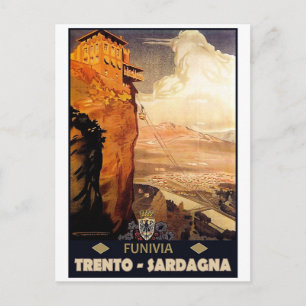 Carte Postale Trento - Téléphérique de Sardagna