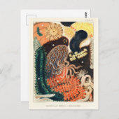 Carte Postale Trepang ou Bêche-de-Mer du Grand Barrier Reef (Devant / Derrière)