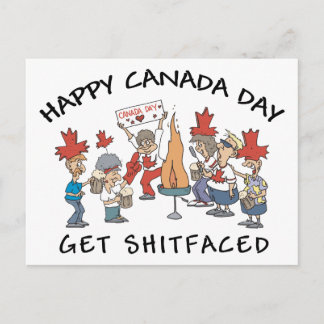 Carte Postale Très amusant Joyeux Jour de la Canade
