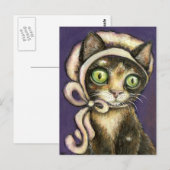 Carte Postale Très courtois chaton (Devant / Derrière)