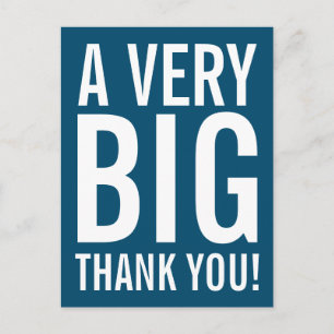 Carte postale très grande Merci