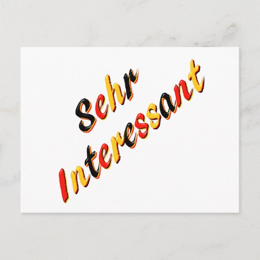 Carte postale très intéressante (Devant)