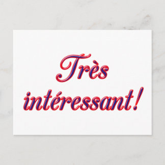 Carte postale très intéressante