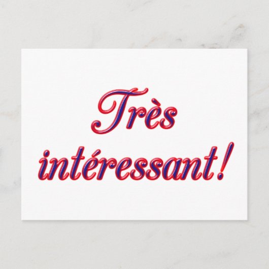 Carte postale très intéressante (Devant)
