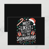 Carte Postale Très Probable De Commencer Toutes Les Shenanigans (Devant / Derrière)