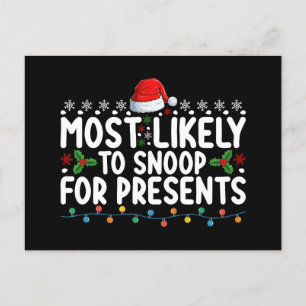Carte Postale Très Probable De Snoop Pour Les Présentations Noël