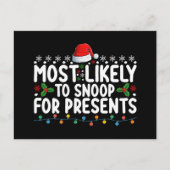 Carte Postale Très Probable De Snoop Pour Les Présentations Noël (Devant)