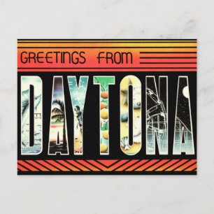 Carte Postale Très Rétro Daytona Beach Floride