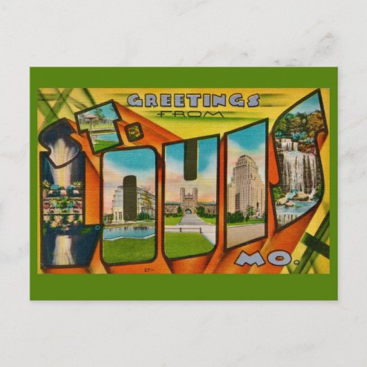 Carte postale très rétro de St Louis (Devant)