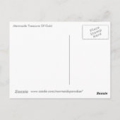 Carte Postale Trésor de sirènes d'or (Dos)