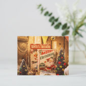 Carte Postale Trésor père Noël (Debout devant)