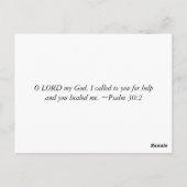 Carte Postale Tressé (Dos)