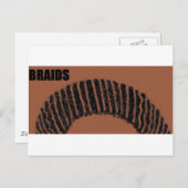 Carte Postale tresses (Devant / Derrière)