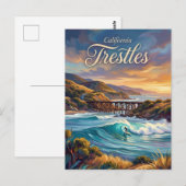 Carte Postale Trestles Californie (Devant / Derrière)
