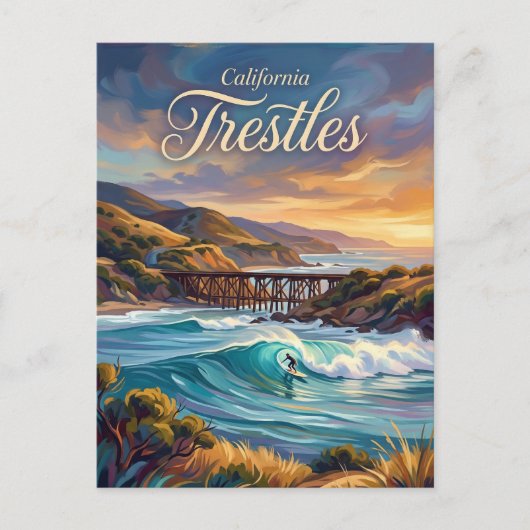 Carte Postale Trestles Californie (Devant)