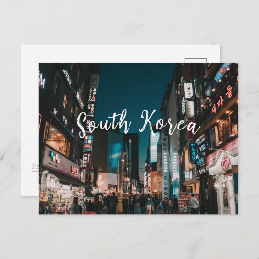 Carte postale Trevelling Corée du Sud (Devant / Derrière)