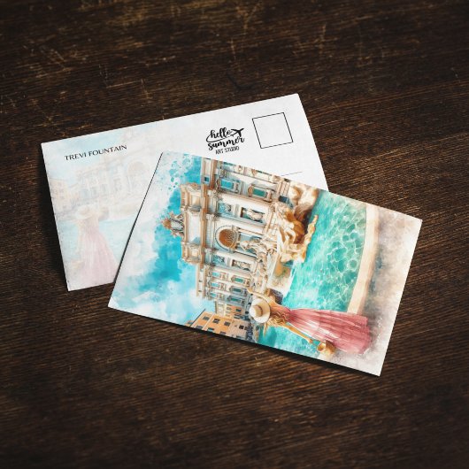 Carte postale Trevi Fountain Italie