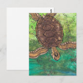 Carte postale Trevor Turtle (Devant / Derrière)