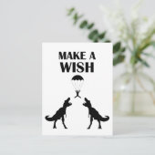 Carte Postale TRex Faire un voeu (Debout devant)