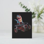 Carte Postale Trex Monster Truck Dirt Race Dinosaur (Debout devant)