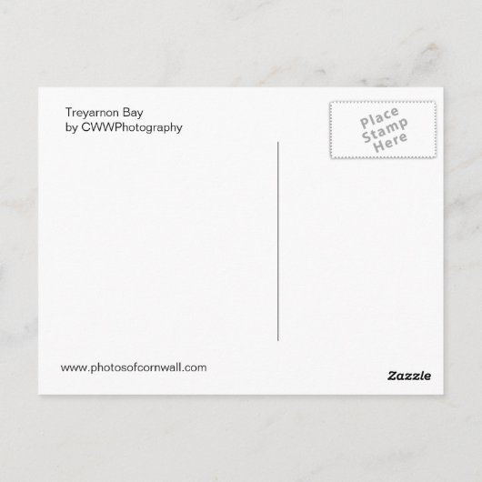 Carte Postale Treyarnon (Dos)